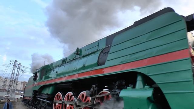 СЦЕПЛЕННЫЕ ПАРОВОЗЫ НА ПОДЪЕЗДНОМ ПУТИ "EXPO-1520" ЩЕРБИНКА / Москва / Train /