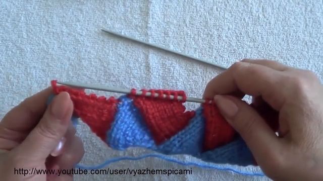 Энтерлак спицами 2. Техника энтерлак спицами для начинающих