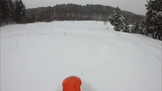 Первый выезд на сноубайке Snowraider Pro Avantis 300 pro