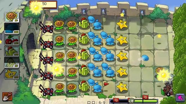 Plants vs Zombies Java - Level 6-8 to 6-10 (Great Wall of China)