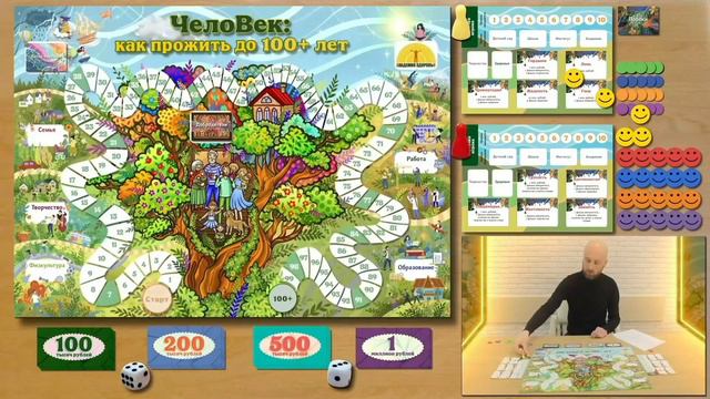 Презентация настольной игры "ЧелоВек: как прожить до 100+лет"