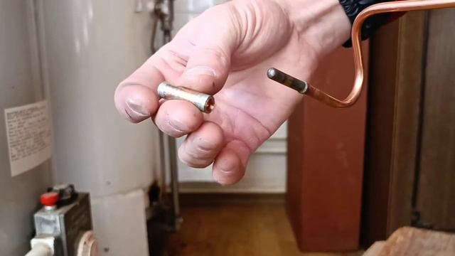 Замена термопары на АОГВ 23,2-1Жуковского машиностроительного завода.
