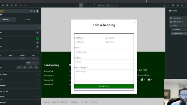 Contact Form Popup With Bricks Builder And Bricks Extras