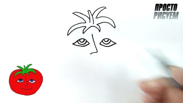 Рисуем Мистер Помидор из игры Mr. Tomatos