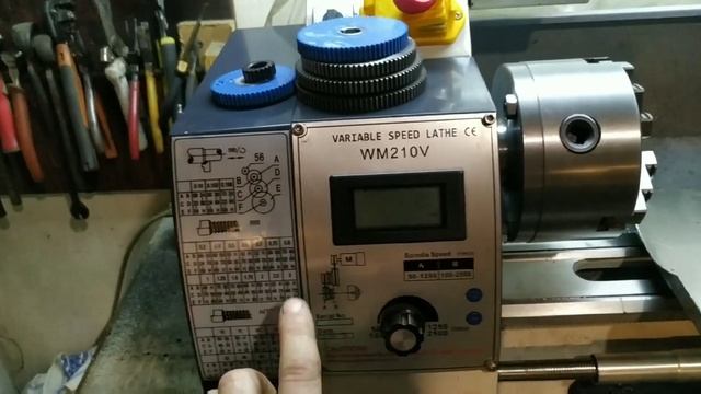 Китайский Токарный Станок WM210v - 400 правильная установка шестерёнок гитары