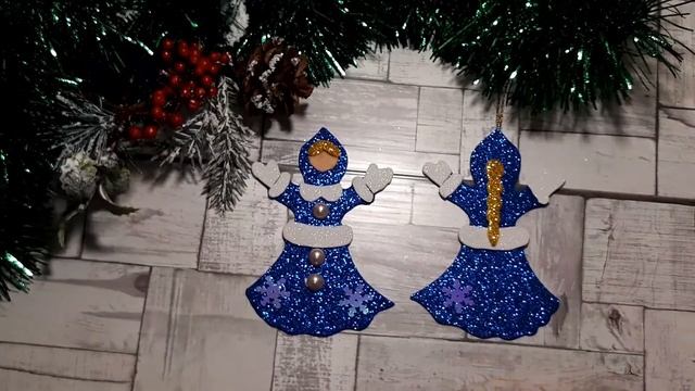 Потрясающая Снегурочка-игрушка на Ёлку из ФОАМИРАНА