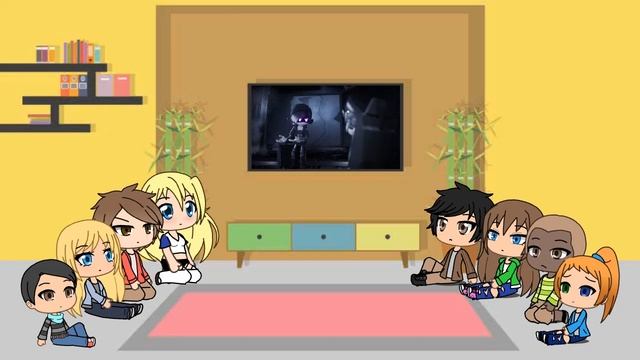 Nace and friends react to Murder Drones (Gacha Life)