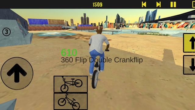 делаю трюки на bmx