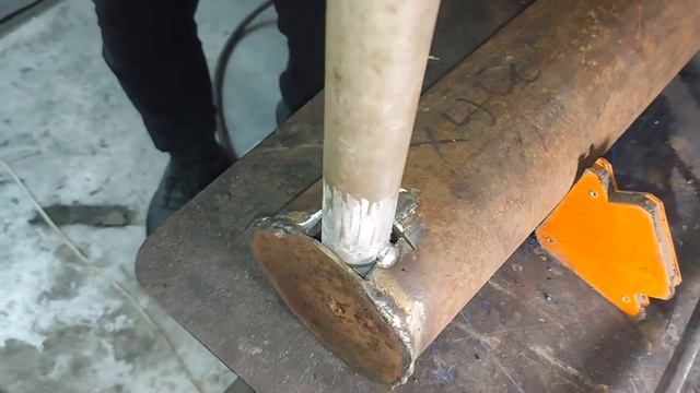 теплообменник в печь,своими руками, в гараж, перезалито.