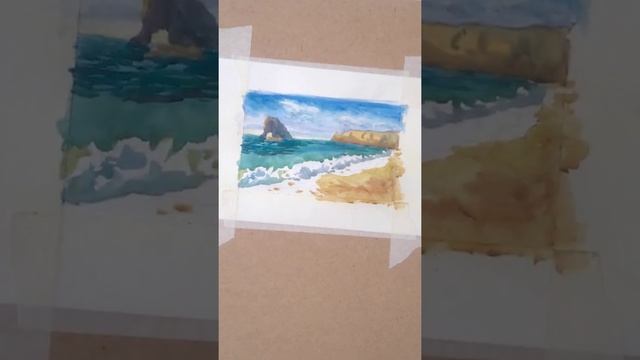КАК РИСОВАТЬ МОРЕ АКВАРЕЛЬЮ