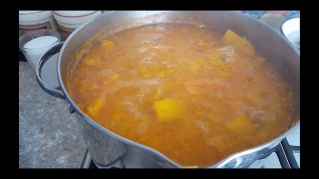 Заготовки на зиму. Тыквенно-морковный сок.