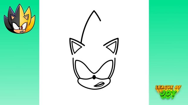How to DRAW SUPER SONIC vs DARK SONIC easy - Sonic the Hedgehog