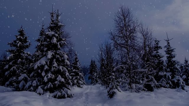 Крепкий сон | Слушай Божье Слово перед сном | Красивый снегопад | Relaxing | Без фоновой музыки