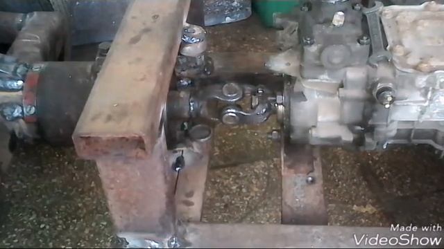 Самодельный минитрактор-переломка 4×4 на базе ЛУАЗа (25).