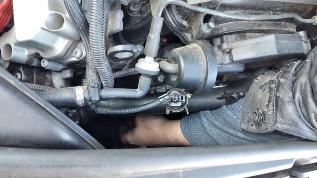 Как поменять поликлиновый ремень генератора на ауди А6 С6 BDW 2.4