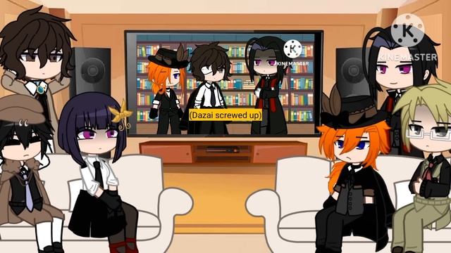 BSD React to... | Dazai angst | requested | GCRV