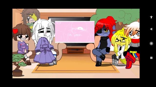 реакция андертейл на санс ау ( эррор и инк ) undertale react to sans aus ( error and ink) 3