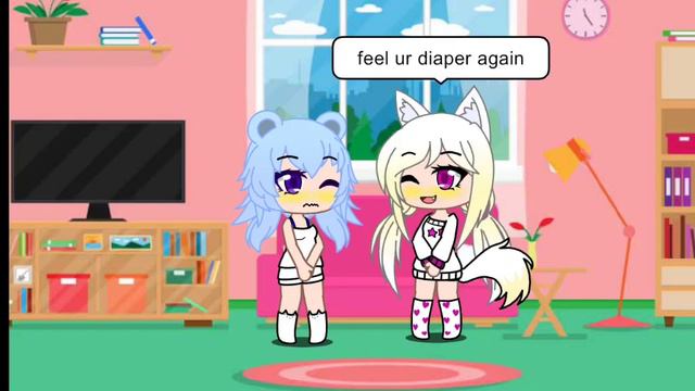 Freya and Maya's game - Gacha pee in diaper challenge **GONE WRONG**