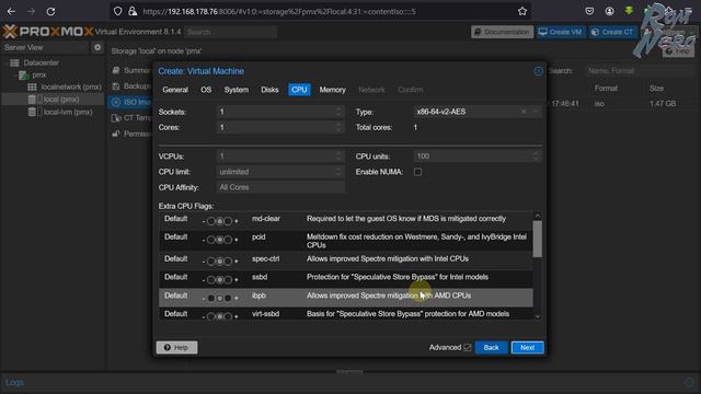 Proxmox. Linux VM. Установка и настройка