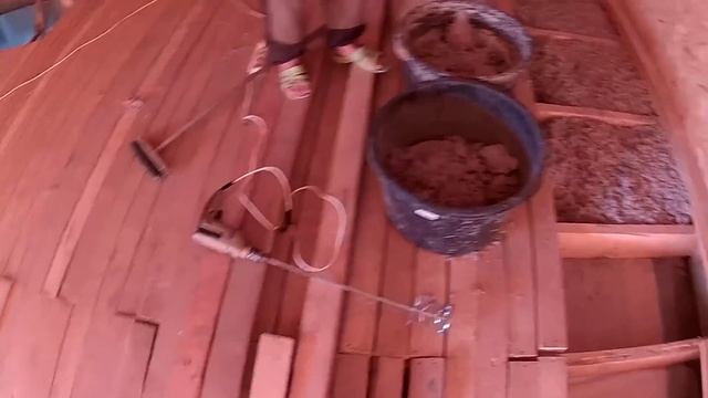 Эковата - утепление потолка своими руками