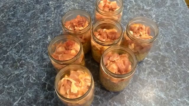 Перловка с курицей в автоклаве