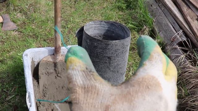 Установка столбов для забора из прфлиста. НОВЕЙШАЯ ТЕХНОЛОГИЯ!