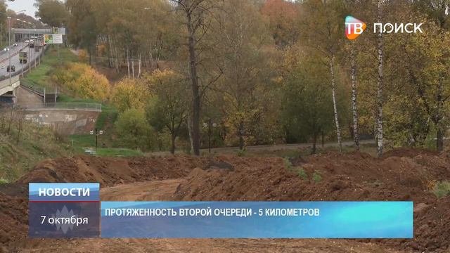 Работы на велопешеходном маршруте в финальной стадии