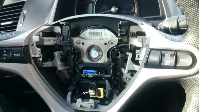 Как снять подушку безопасности водителя хонда цивик 4d Honda civic