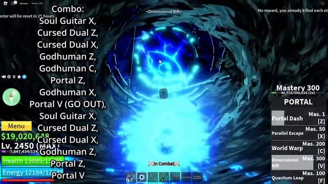 Portal + Cursed Dual Katana HAS AN INFINITE COMBO...? | Bounty Hunting + Sword Combo (Blox Fruits)