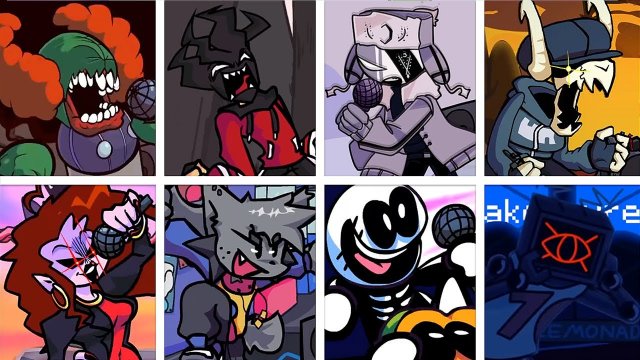 Monochrome but Every Turn a Different Character Sings ?(FNF Monochrome but Everyone Sings it).
