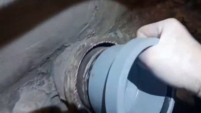 переход с чугуна на пластик 90 на 110. часть первая