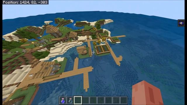 Minecraft Bedrock Edition - 5 SUPER RARE Seeds 2020 #6 Island VILLAGES and more ! MCPE 1.14