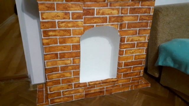 КАМИН ИЗ ПЕНОПЛАСТА СВОИМИ РУКАМИ / как сделать камин / фальш-камин / новогодние украшения
