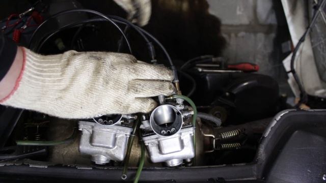 Синхронизация Карбюраторов Mikuni. Снегоход Stels Viking 600.