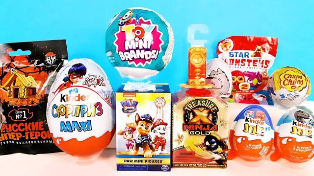 СЮРПРИЗ MIX! Zuru 5 Toy Mini Brands, Treasure X, Щенячий патруль, Леди Баг Unboxing Kinder Surprise