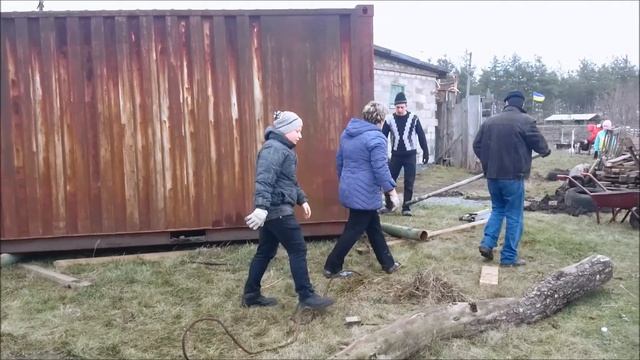 Перемещение контейнера без крана