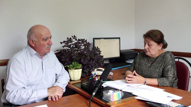 Пешекарди жавабар гузва. Саният Вагабова.