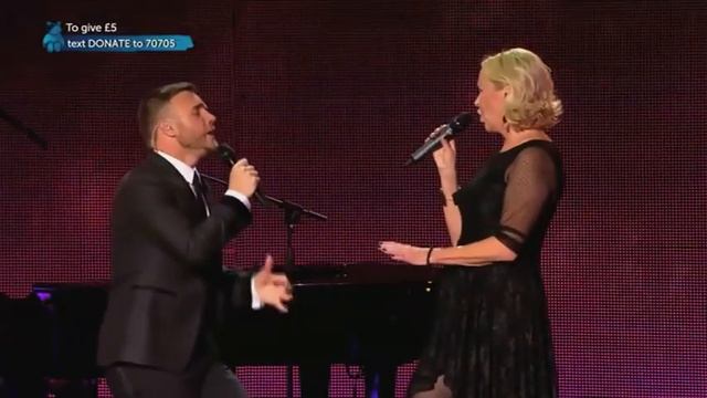 Gary Barlow and Agnetha Fältskog  ABBA  " I Should've Followed You Home" HD Live in London  LEGEND