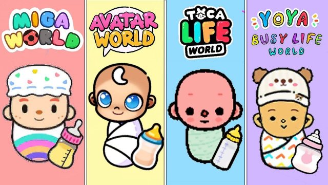 МЛАДЕНЦЫ в AVATAR WORLD TOCA LIFE WORLD MIGA WORLD YOYA - СЕКРЕТЫ !