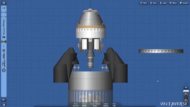 Building The Hybrid Rocket of SLS, Starship & Saturn V Rockets in Spaceflight Simulator