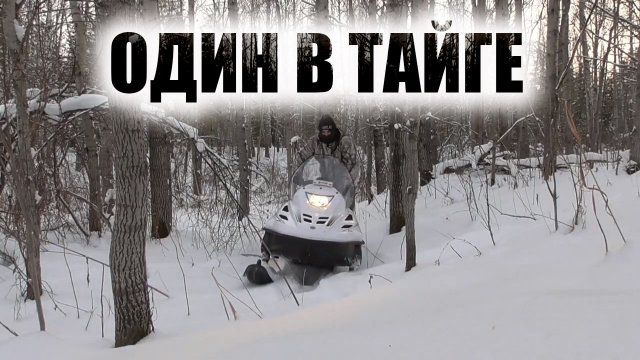 Один в тайгу на снегоходе ТАЙГА ВАРЯГ 550.Таежные приключения