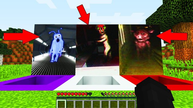 ВЫБЕРИ ПРАВИЛЬНУЮ ЯМУ СКУЛЬПТУРА SCP 173 ЧЕЛОВЕК КОСТЮМ COSTUME MAN GHOST PIG БИТВА SCP В МАЙНКРАФТ