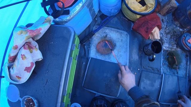 Один на льду в палатке. Рыбалка на озере Шакша. Съемки коптером DJI Mavic MINI.