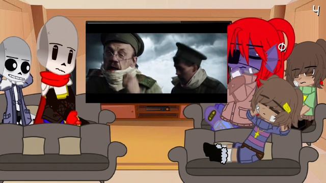 реакция Undertale на ||атака мертвецов||