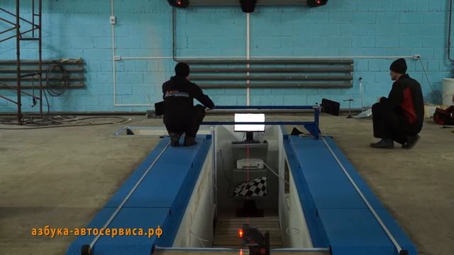 Сход-развал 3D Установка и калибровка стенда развала схождения Техно Вектор 7 на яме