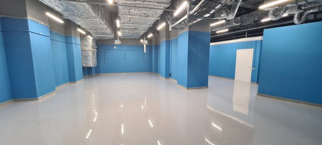 Наливные полы с полимерными флоками в тех помещениях