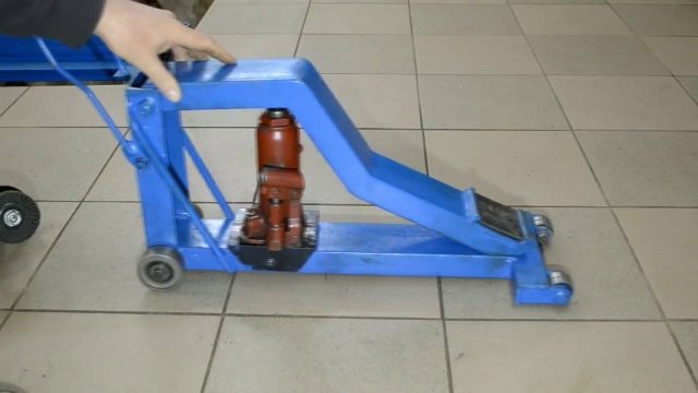Подкатной домкрат своими руками . Облегчённая версия