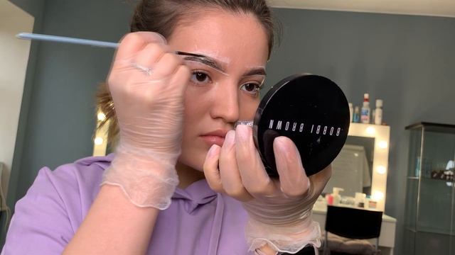 Окрашивание бровей краской | Идеальная краска для бровей