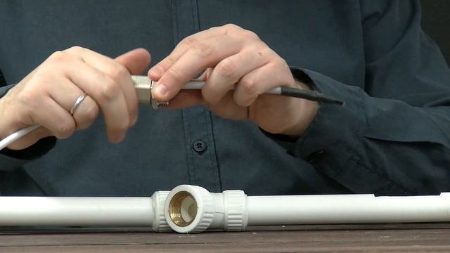 Установка греющего кабеля внутри трубы