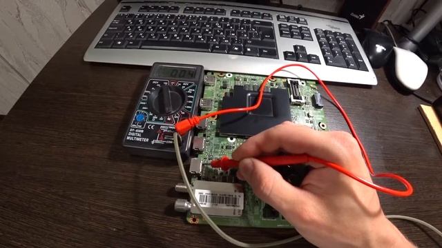 Ремонт телевизора. Не включается. Горит индикатор. Телевизор Samsung.